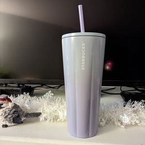 Starbucks Iced Venti pastel blue to purple gradient Metal Tumbler